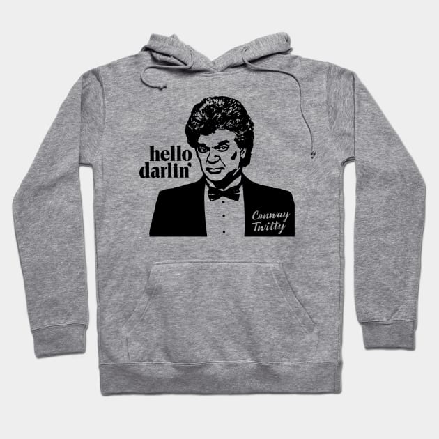 Conway Twitty Vintage Country Music Hoodie by hegonij